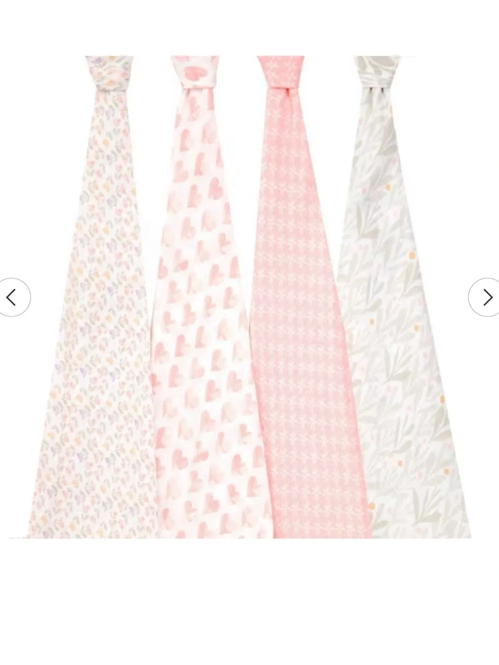 aden + anais 4 pk Swaddle Blankets - USED